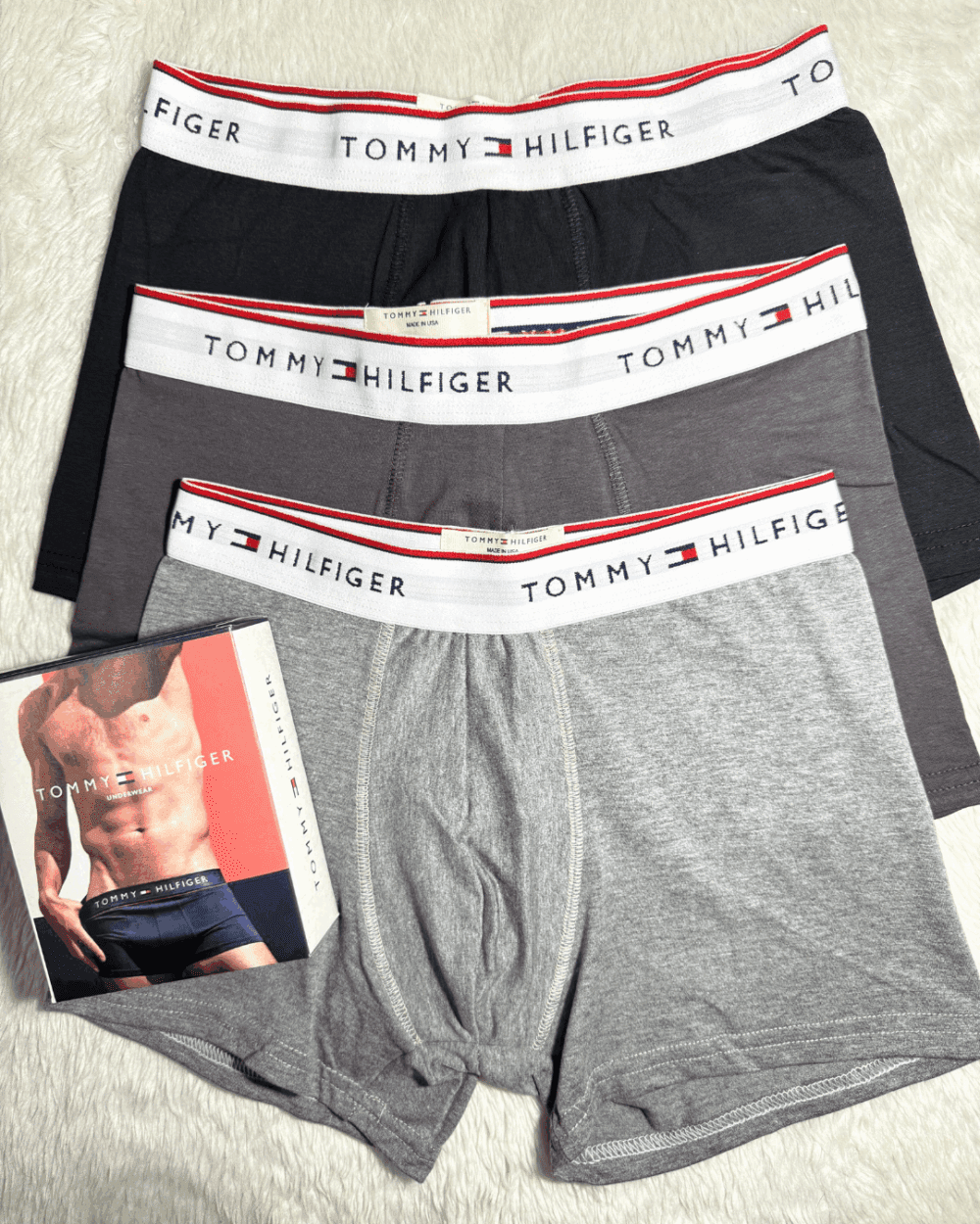 BOXER TOMMY (con cajas) los elástico pueden ser de diferentes colores