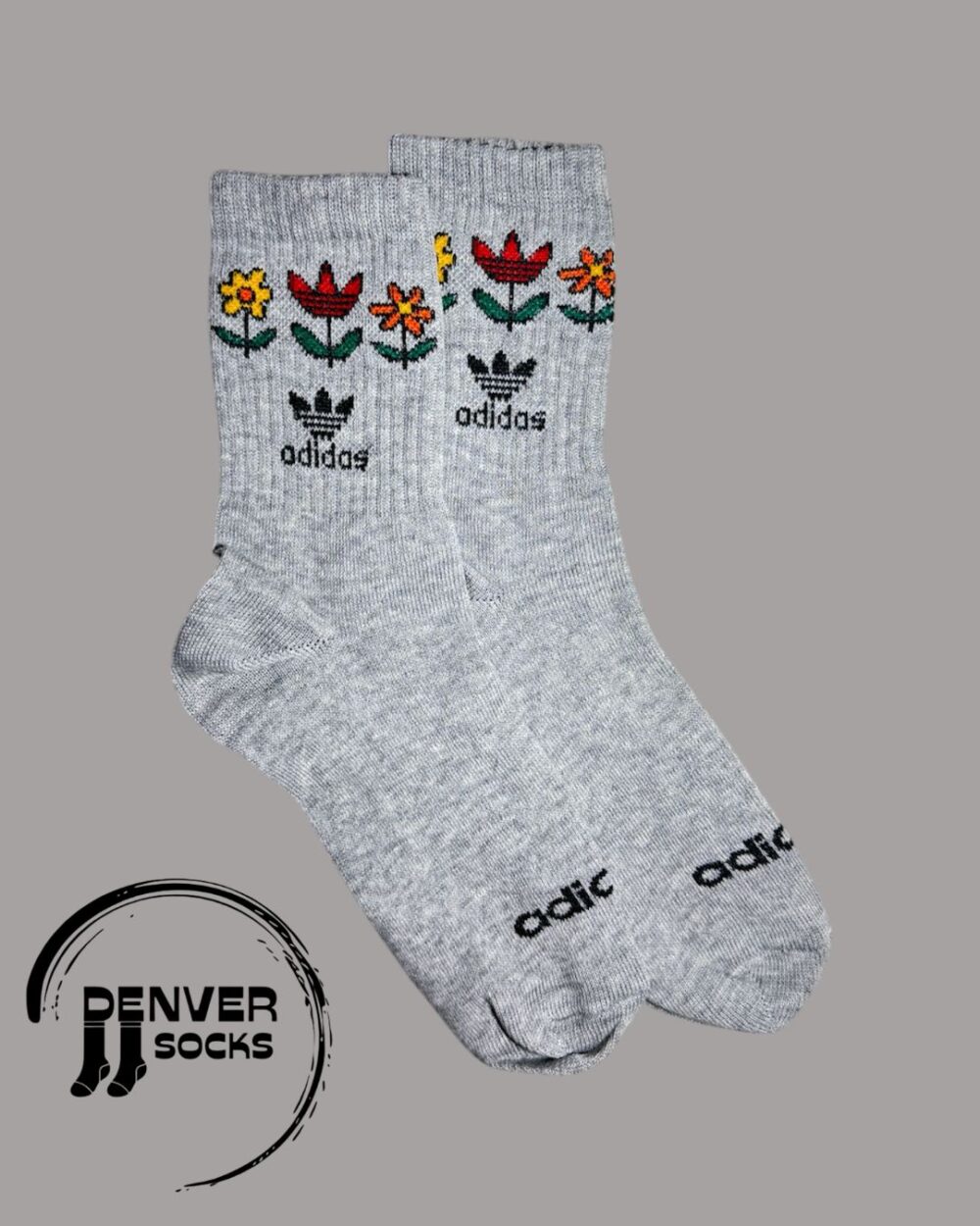 ADIDAS FLORES - GRIS