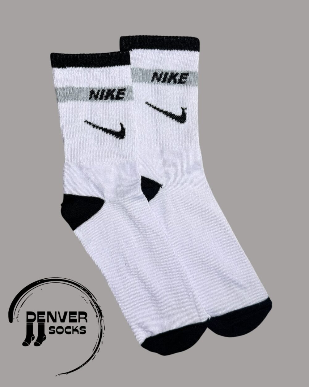 NEW NIKE FRANJA GRIS - BLANCA