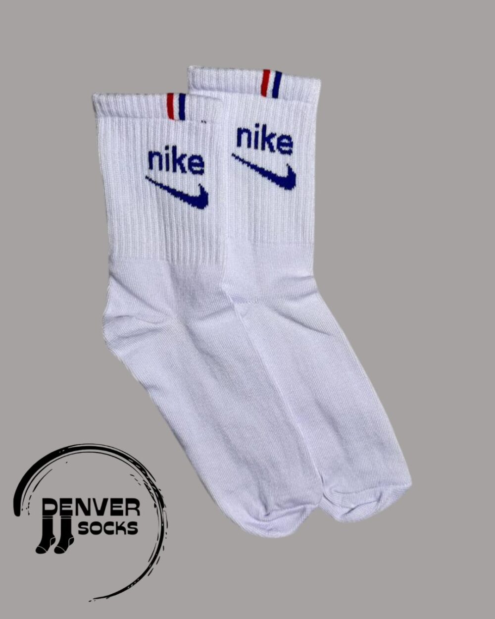 NEW NIKE FRANJA ROJA AZUL - BLANCA