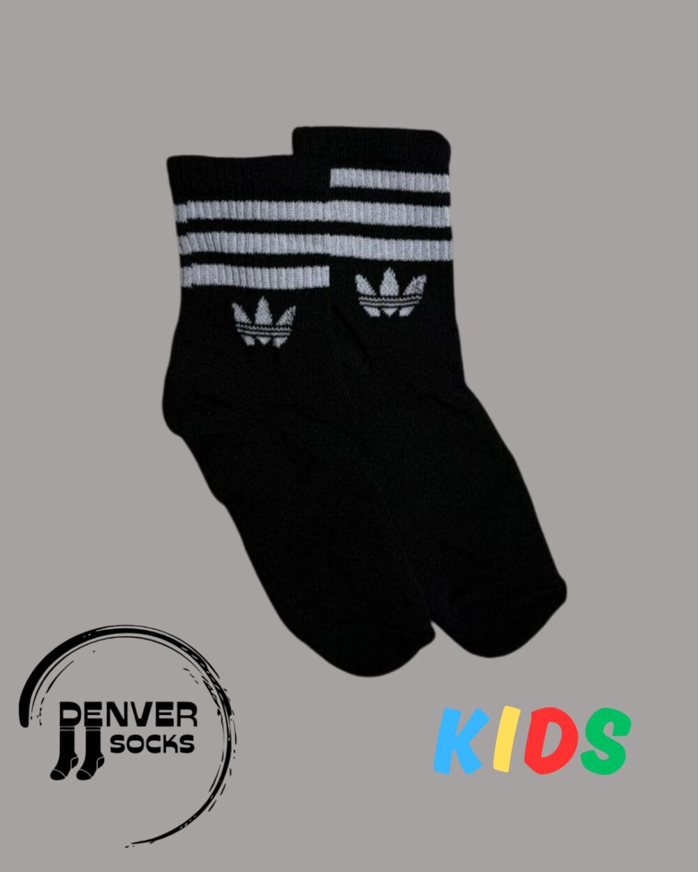 NEW ADIDAS HOJA NIÑOS/AS - NEGRA
