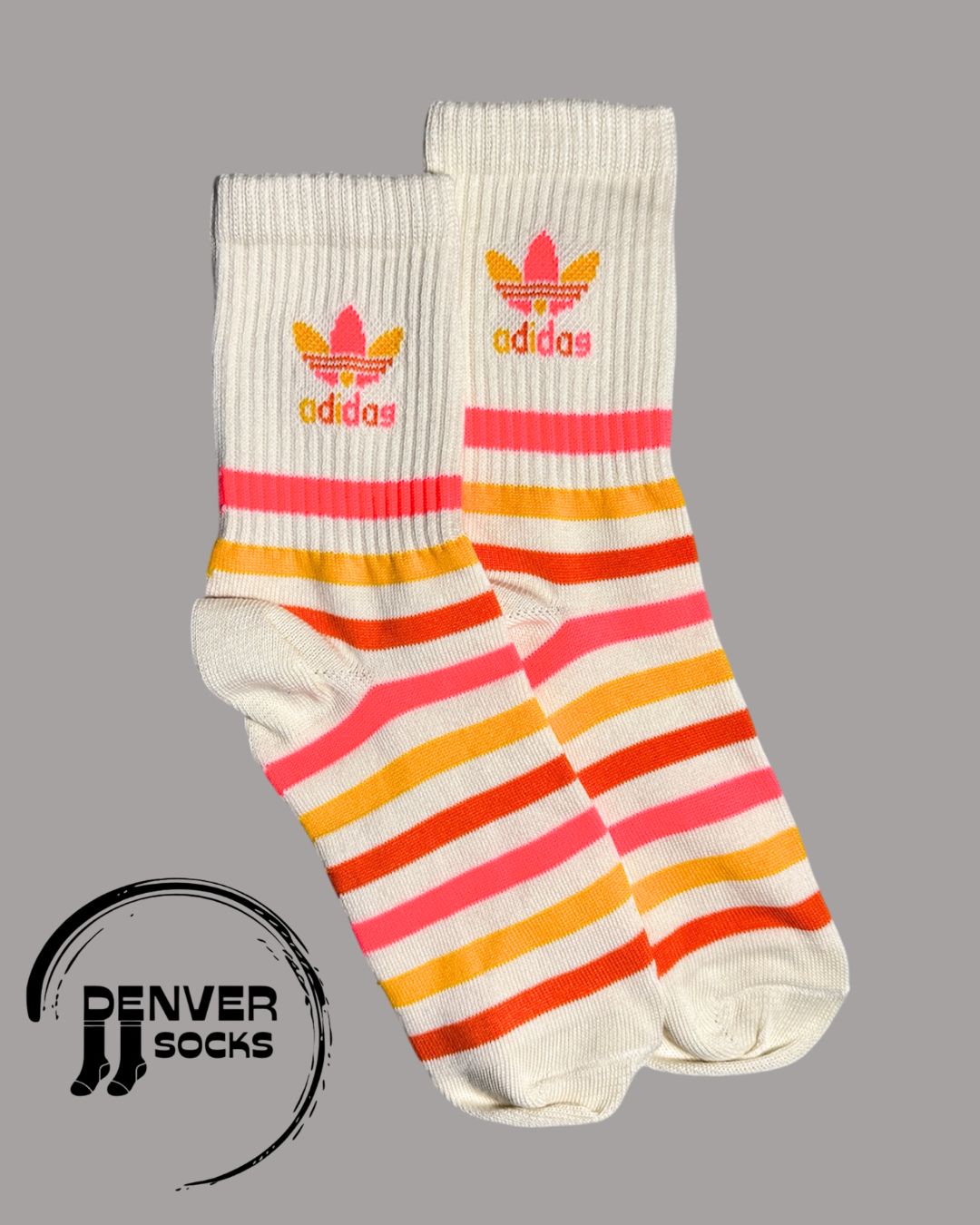 ADIDAS RAYADA NARANJA AMARILLA - BEIGE