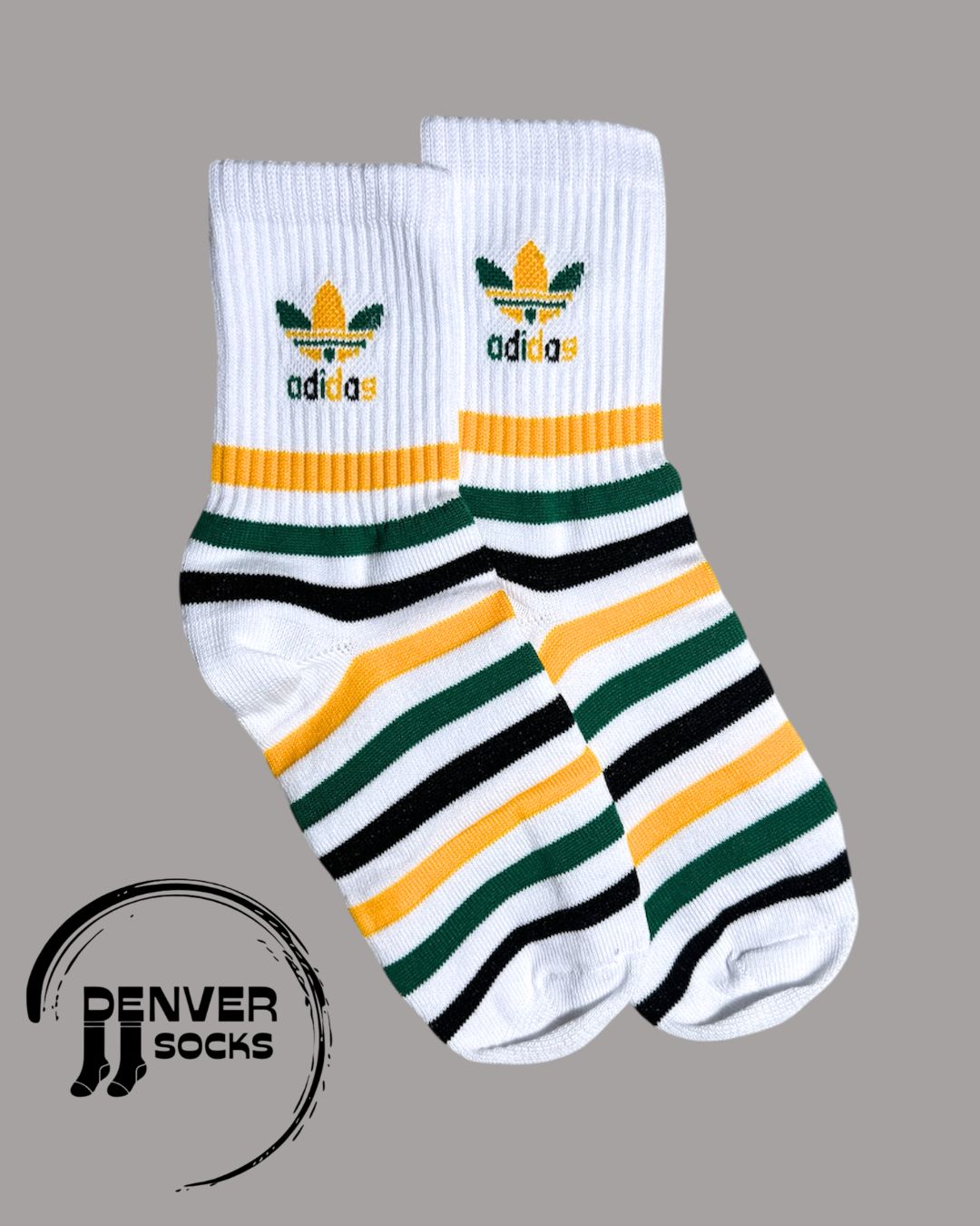 ADIDAS RAYADA AMARILLA VERDE - BLANCA
