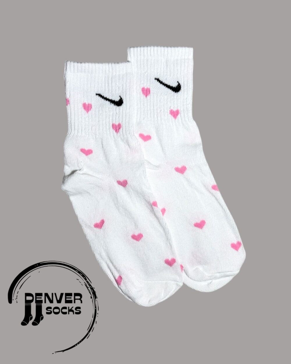 NIKE 2 CORAZONCITOS ROSA - BLANCA