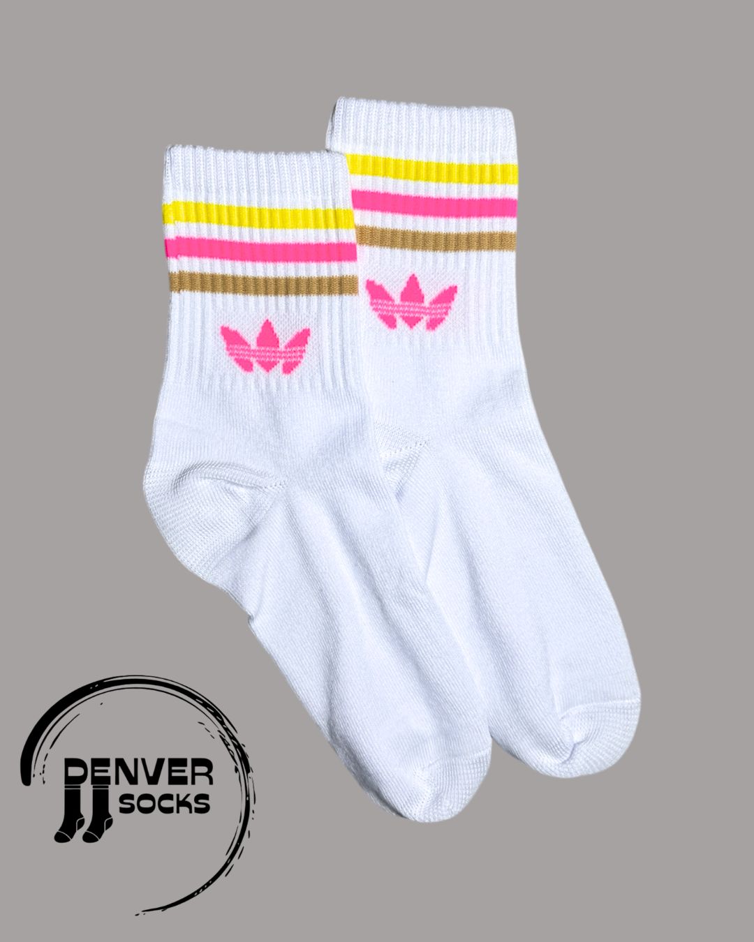 ADIDAS HOJA AMARILLO ROSA LILA - BLANCA