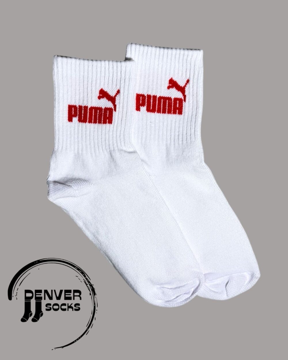 PUMA 2 LETRA Y LOGO ROJO - BLANCA