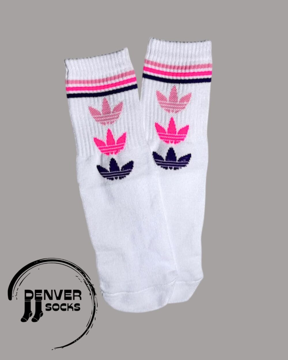 ADIDAS HOJA TRIPLE ROSA MORADA - BLANCA