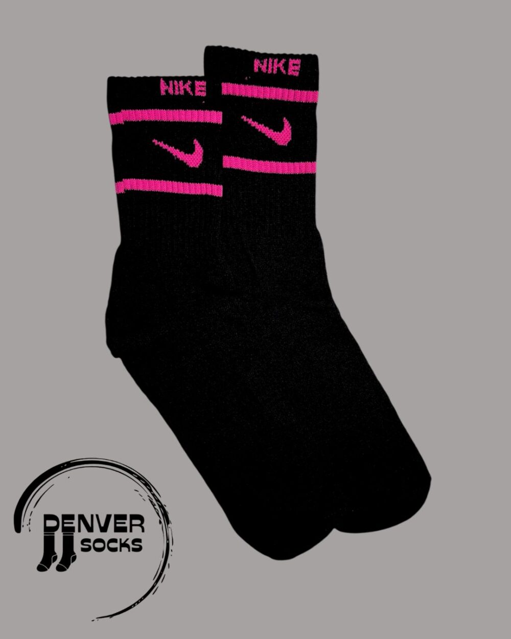 NEW NIKE PIPA Y LETRA LINEAS FUCSIA - NEGRA
