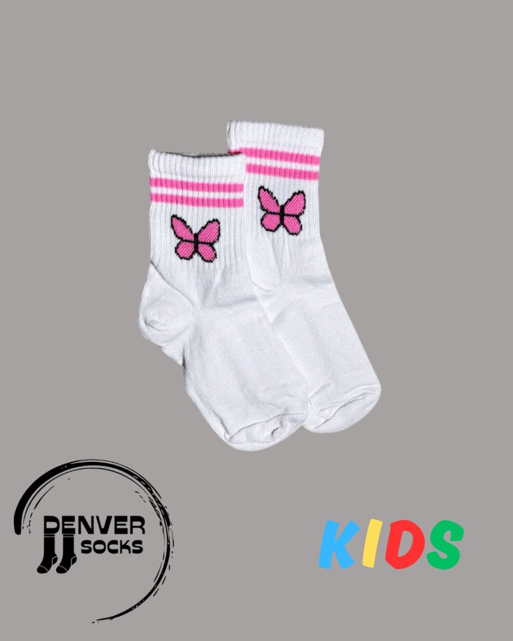 MARIPOSA LINEAS ROSA NIÑOS/AS